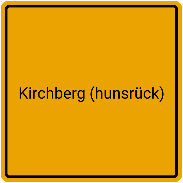 Meldebestätigung Kirchberg (Hunsrück)